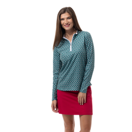 Solshine Holiday Cheers Quarter Zip Pull Over